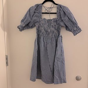 Hill House Home Athena Nap Dress Navy Gingham Nantucket Exclusive